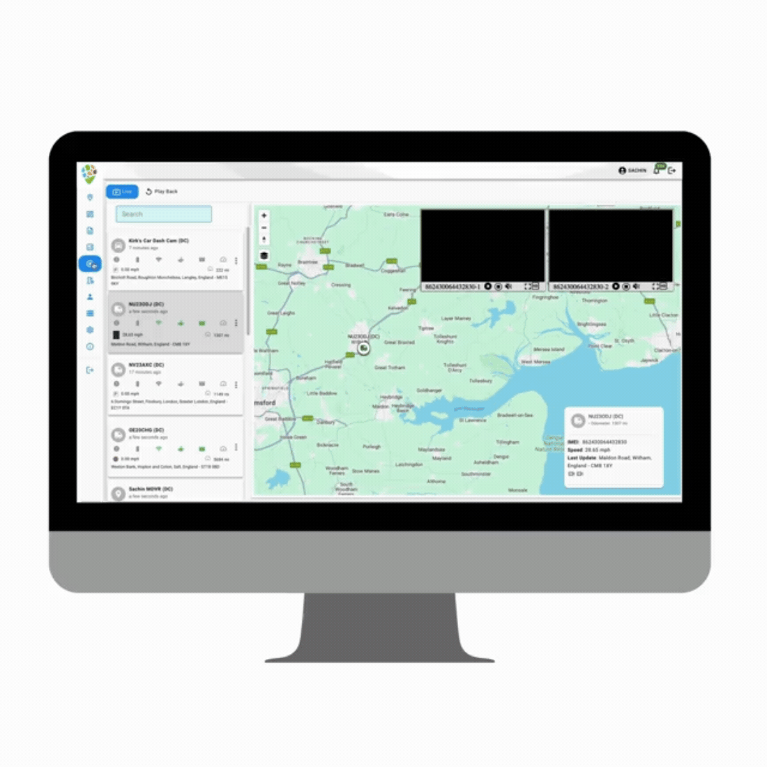 advanced telematics dashboard desktop