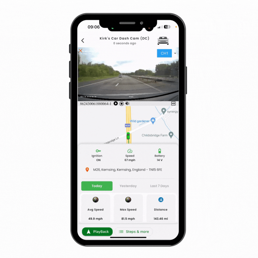 video telematics - advanced telematics dashboard mobile